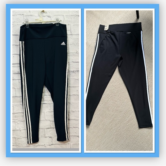 Adias Aeroready classic 3-stripe active leggings (NWT) - Picture 10 of 16